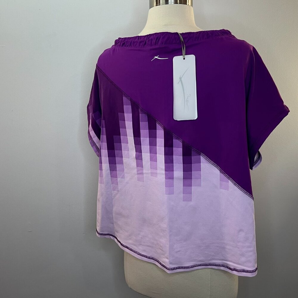 x by Gottex Women's Murrbury Ombre Activewear Nylon Top - NWT - Picture 8 of 8